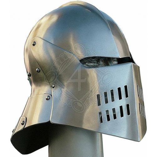 제네릭 할로윈 용품Generic 18 gauge Steel Medieval Knight Fantasy Sallet Helmet Halloween Costume