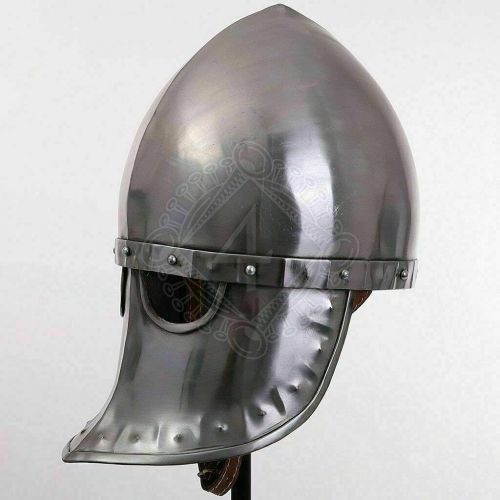 제네릭 할로윈 용품Generic GlobalMart 18GA SCA LARP Medieval Knight Battle Armor Nasal Norman Helmet Viking Helmet Halloween costume