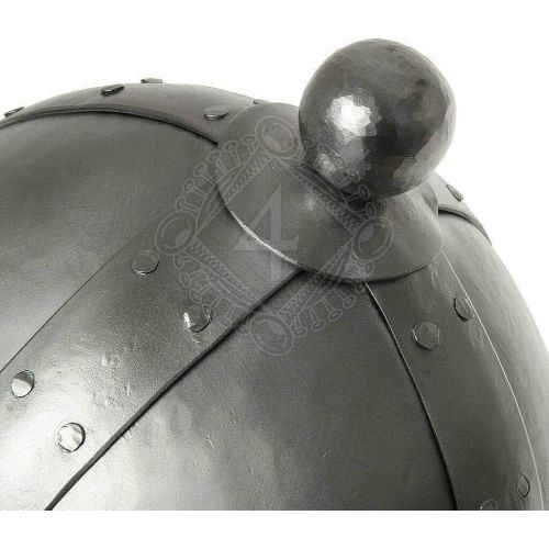 제네릭 할로윈 용품Generic GlobalMart 18 gauge Steel Warrior Medieval Oval Spangenhelm Helmet the Stuttgart Psalter Halloween costume