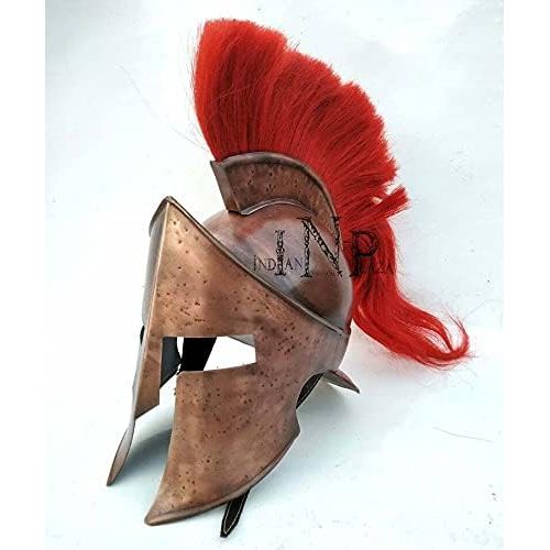 제네릭 할로윈 용품Generic GlobalMart GREAT King Leonidas Medieval 300 Spartan Helmet, Shield, Arm & Leg Guard Muscle Halloween Costume