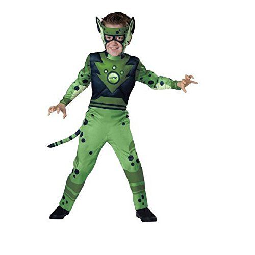 제네릭 할로윈 용품Generic Quality Wild Kratts Child Costume Green Cheetah - Small
