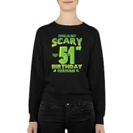 할로윈 용품Generic Funny THIS IS MY SCARY ST 51 BIRTHDAY COSTUME Present For Birthday,Anniversary,Halloween S Black Crewneck Pullover Sweatshirt