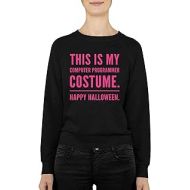 Generic Funny THIS IS MY COMPUTER PROGRAMMER COSTUME HAPPY HALLOWEEN Present For Birthday,Anniversary,All Souls Day S Black Crewneck Pullover Sweatshirt