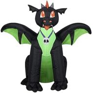 Generic Halloween Inflatable 4 Winged Black/Green Dragon & 3 Repair Patches