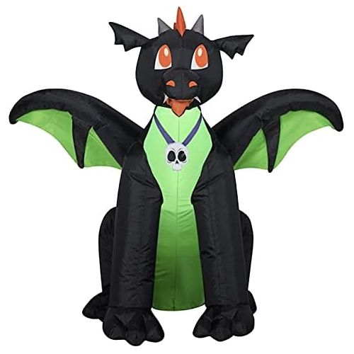 제네릭 할로윈 용품Generic Halloween Inflatable 4 Winged Black/Green Dragon & 3 Repair Patches