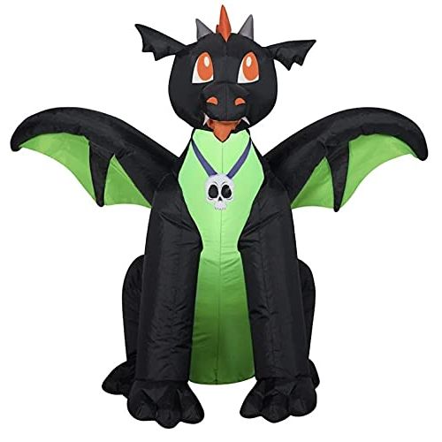 제네릭 할로윈 용품Generic Halloween Inflatable 4 Winged Black/Green Dragon & 3 Repair Patches