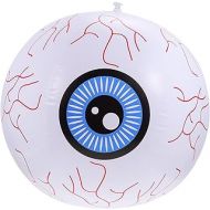 generic 1 Set Halloween Inflatable Eyeball Inflatable LED Light Up Eyeball LED Blow Up Lighted Decor for Halloween Outdoor Yard Lawn Decoration 16 Inch White