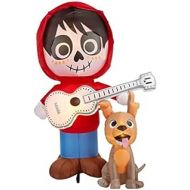 할로윈 용품Generic Coco Miguel with Guitar and Dante Halloween Inflatable | 6.5 ft Tall Air Blown Halloween Display