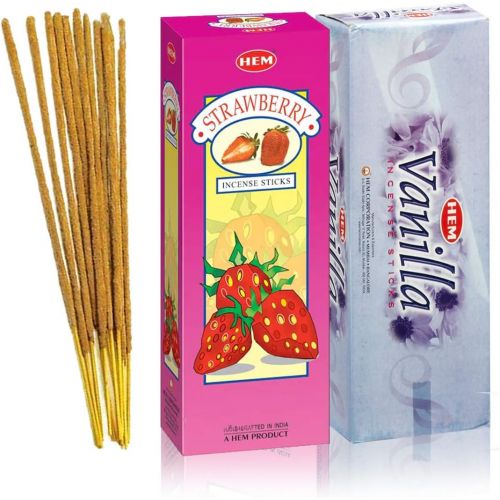 제네릭 인센스스틱 Generic Hem Strawberry & Vanilla Incense Sticks Pair, 240 Sticks Total