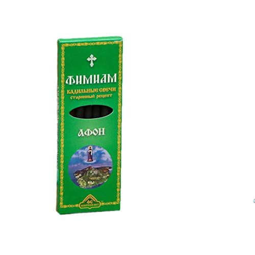 제네릭 인센스스틱 Generic Traditional Russian Incense Set Mount Athos 7 Thick Incense Sticks for Burning with Holder Russian Orthodox Church Aroma