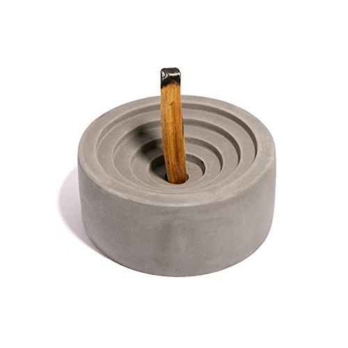 제네릭 인센스스틱 Generic Minimal Contemporary Cement Palo Santo Holder - 4 in 1 Incense, Scented Rope, Scented Cones and Palo Santo Burner / Holder - Incense and Palo Santo Not Included