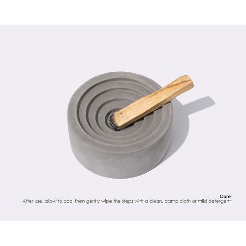 제네릭 인센스스틱 Generic Minimal Contemporary Cement Palo Santo Holder - 4 in 1 Incense, Scented Rope, Scented Cones and Palo Santo Burner / Holder - Incense and Palo Santo Not Included