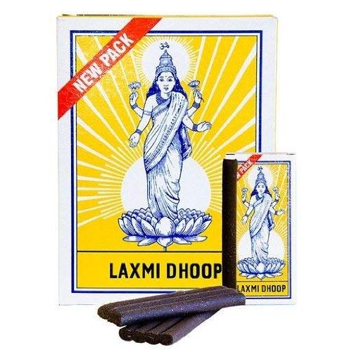 제네릭 인센스스틱 Generic Indian Fancy Large Laxmi Dhoop-12 Packs (Pack of 8 Sticks ) for Puja, 12 x 8 = 96 Sticks, Pooja, Diwali, Ancient Vedic Rituals, Free Incense Holder