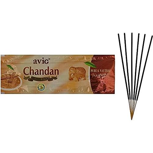 제네릭 인센스스틱 Generic AVIG Incense Stick - Set of 12 Packets of 3 Assorted Scent- Rose Sandalwood Jasmine (Mogra) - 4 Packets of Each Fragrance - Handmade Incense Stick with Natural and Herbal Ingredien