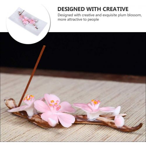 제네릭 인센스스틱 Generic Ceramic Incense Tray Flower Incense Tray Incense Stick Holder Decorative Incense Burner for Meditation Yoga (Pink)