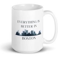 Generic Everything is Better in Boston Mug, It Ends With Us, Bookish, Reader Cup,Colleen Hoover, Ugly Love, Lily Bloom, Atlas, Coffee Mug