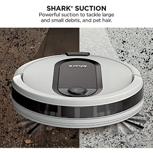 제네릭 Generic Shark RV913S Robot Vacuum with Self-Empty Base, Voice/App Control, Powerful Suction, Advanced Sensor, WiFi Enabled, Works with Google Assistant, Multi-Surface Cleaning, White