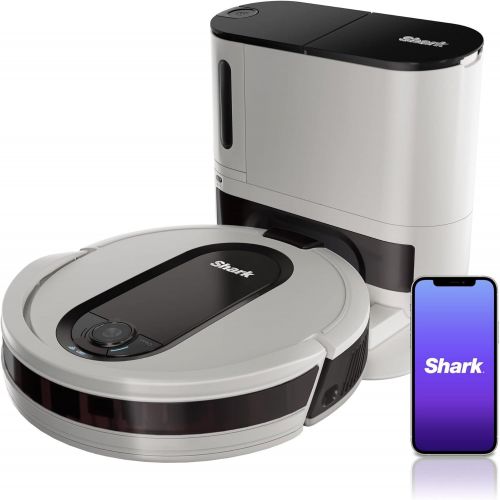 제네릭 Generic Shark RV913S Robot Vacuum with Self-Empty Base, Voice/App Control, Powerful Suction, Advanced Sensor, WiFi Enabled, Works with Google Assistant, Multi-Surface Cleaning, White