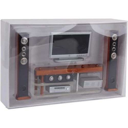 제네릭 Generic menolana 1:12 Dollhouse Miniature Furniture TV DVD Surround Sound Set