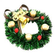 Generic 1:12 Scale Dolls House Miniature Christmas Wreath Decorated Handmade Garland