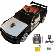Generic Police Toy Car for Boys Remote Control Battery Operated with Lights & Sirens Racing Hobby, R/C Model Sport Vehicle for Girls Teens and Adults for 6 Year Old and Up - 1/14 Scale RC