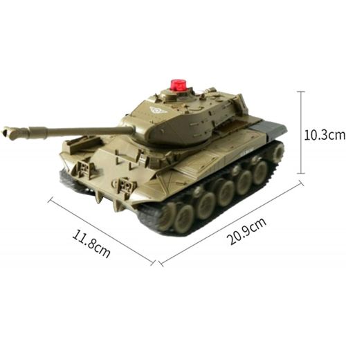 제네릭 Generic Remote Control Fighting Tanks Set, Realistic Sounds and Lights, Set of RC Radio Control Gaming Battle War Tanks, Great Gift Toy for Kids - Green