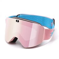 Generic Rcana Ski/Snowboard Goggles With Magnetic Anti-Fog Lens (UV 400 Protection/Frameless/Interchangeable Lens) Men&Women&Adult