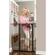 Generic Regalo Deluxe Black Easy Step 41-Inch Extra Tall Walk Through Baby Gate, Pressure Mount with Included Extension Kit (Black)