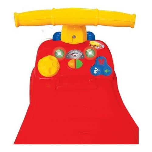 제네릭 Generic Disney 055038 Mickey Mouse Fire Engine Ride On with Flashing Lights, Includes 2 AA try Me Batteries for Lights and Sounds