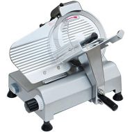 Generic Professional Stainless Steel Electric Food Slicer Butcher Equipment Meat Cheese Deli Chopper 10-inch Disc Blade 240 Watts 530rpm Appliance CE for Home