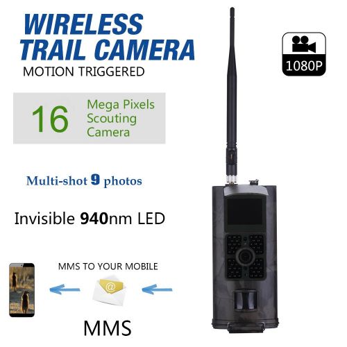 제네릭 Generic Full HD 16MP 1080P Wildlife Hunting Trail Camera Video Infrared Night Vision 3G MMS GPRS Animal Scouting Game Device
