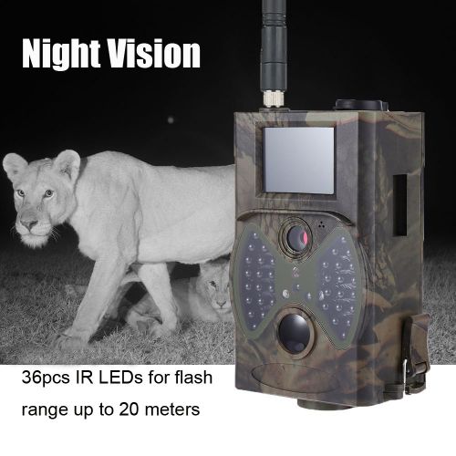 제네릭 Generic 12MP Photo Traps Email MMS GSM 1080P Night Vision Hunting Traps 2G Wild Hunting Camera Trail Camera Wildlife Camera Chasse