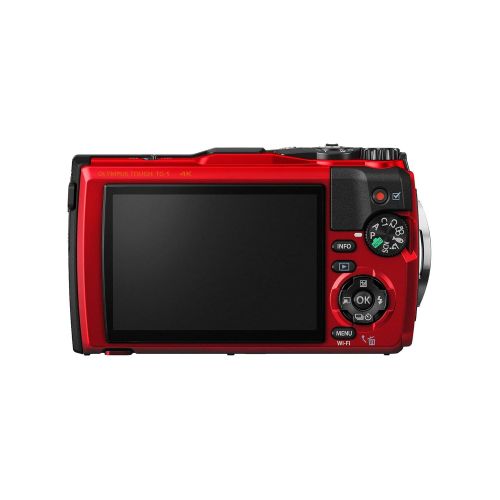 제네릭 Generic Olympus TG-5 Waterproof Camera with 3-Inch LCD Red Bundle with Olympus Underwater Housing PT-058 for The Olympus TG5 Digital Camera