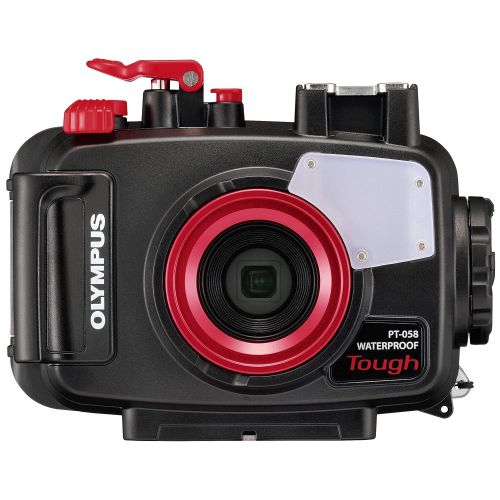 제네릭 Generic Olympus TG-5 Waterproof Camera with 3-Inch LCD Red Bundle with Olympus Underwater Housing PT-058 for The Olympus TG5 Digital Camera