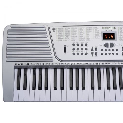 제네릭 Generic NV_1008000882_YC-US2 Whiteal Keyboard Electric nic M New 61 Key digital Keybo Piano lectr Electronic Music ano O Organ White New 61