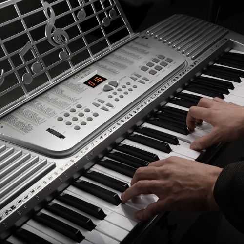 제네릭 Generic NV_1008000882_YC-US2 Whiteal Keyboard Electric nic M New 61 Key digital Keybo Piano lectr Electronic Music ano O Organ White New 61