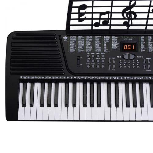 제네릭 Generic NV_1008001266_YC-US2 Blackal Music Keyboard nic M New 61 Key Keybo Electric Piano lectr digital Electronic ano O Organ Black New 61