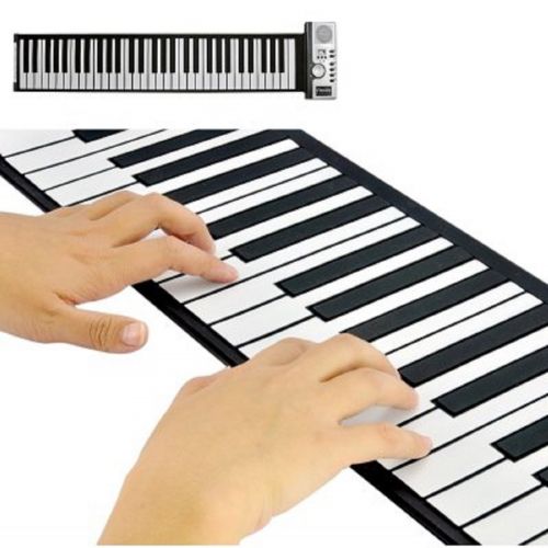 제네릭 Generic Flexible Roll Up Synthesizer Keyboard Piano With Soft Keys