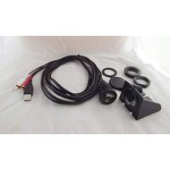 Generic Car Dashboard Flush Mount Installation 2 RCA Plug% 3.5mm USB AUX Audio Cable 2m
