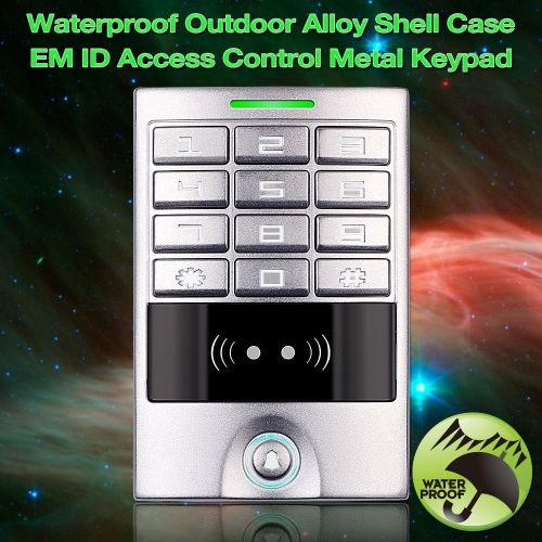 제네릭 Generic Soter Security Access Control Machine Home Entry Security Outdoor Waterproof RFID Backlit Keypad Reader Metal Panel