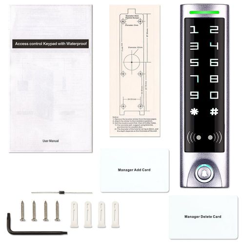 제네릭 Generic Access Control Machine Entry Security Waterproof Outdoor RFID Backlit Keypad Reader Digital Touch Panel