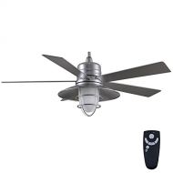 Generic Home Decorators Collection Grayton 54 in. LED Indoor/Outdoor Galvanized Ceiling Fan with Light Kit and Remote Control