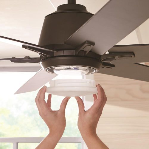 제네릭 Generic Home Decorators Collection Kensgrove 54 in. Integrated LED Indoor Espresso Bronze Ceiling Fan with Light Kit and Remote Control