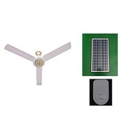 Generic Solar Ceiling Fan and Controller (48 inch) without Mounting Brackets for Solar Panel