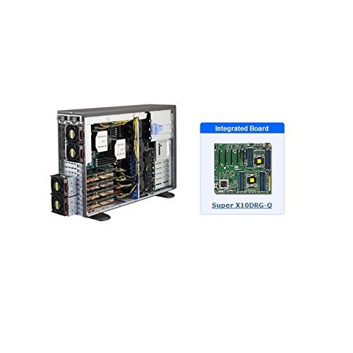 제네릭 Generic Supermicro SuperWorkstation 7048GR-TR Barebone System - 4U Tower - Intel C612 Express Chipset - Socket R3 (LGA2011-3) - 2 x Processor Support - Black - 1 TB DDR4 SDRAM DDR4-2133PC