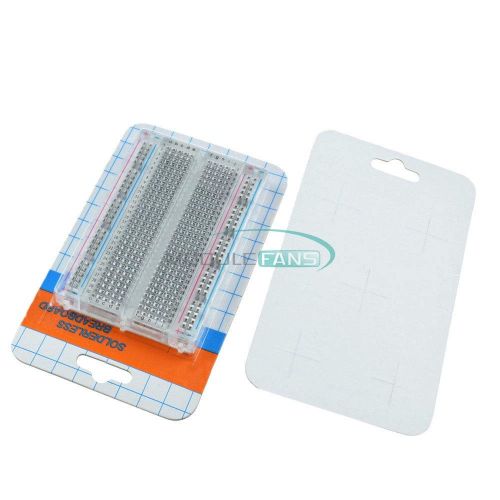 제네릭 Generic 10PCS Mini 400 Points Universal Solderless Breadboard Transparent