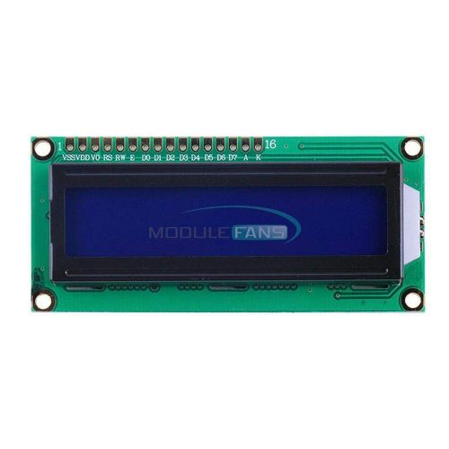 제네릭 Generic 10PCS 16X2 1602LCD BlueYellow HD44780 Character Display Module 5V for Arduino (Blue)