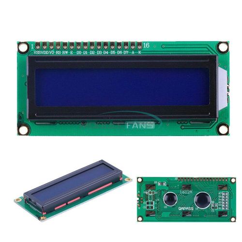 제네릭 Generic 10PCS 16X2 1602LCD BlueYellow HD44780 Character Display Module 5V for Arduino (Blue)