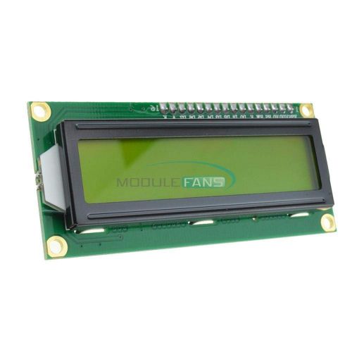 제네릭 Generic 10PCS 16X2 1602LCD BlueYellow HD44780 Character Display Module 5V for Arduino (Yellow)