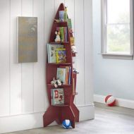 Generic Inspire Kids Love of Reading and Make Their Room Super-Awesome with Fun and Unique Mainstays Kids Rocket Shaped Bookshelf,Great for Storing Toys,Action Figures,Dolls,Race Cars and